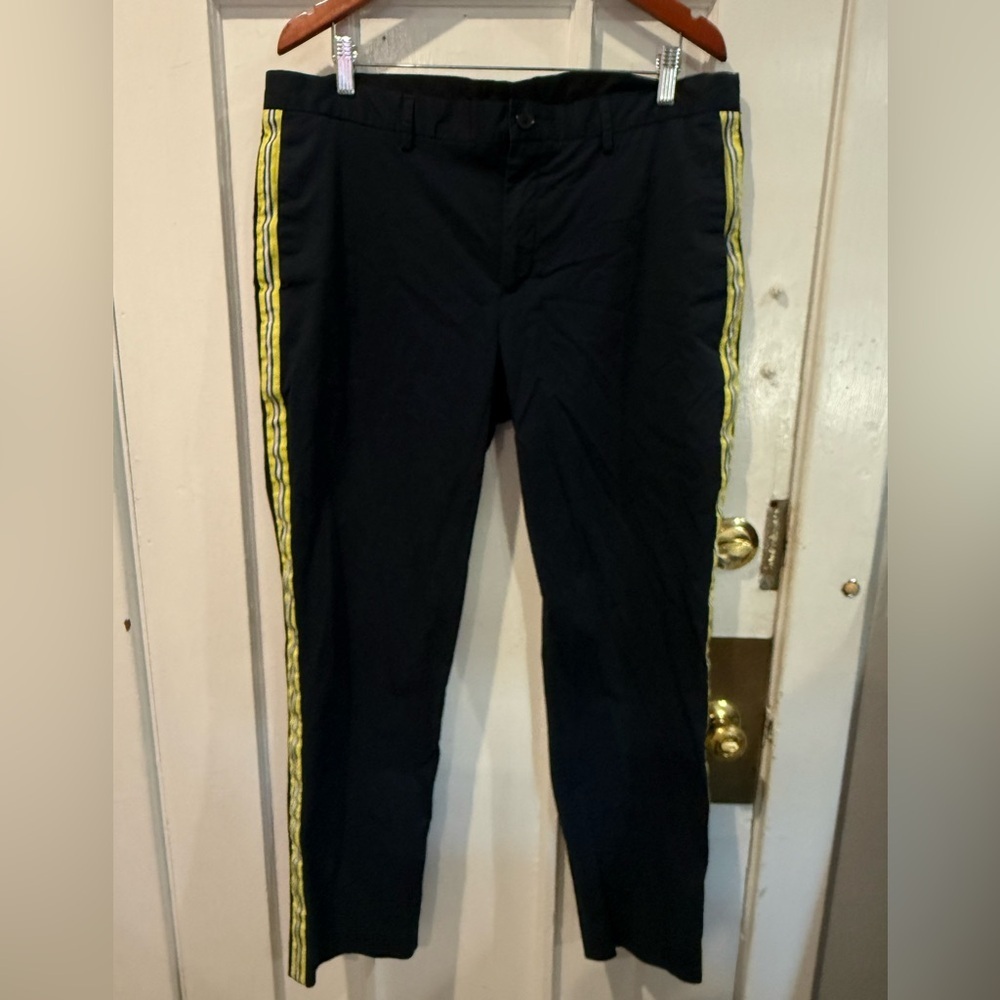 Calvin Klein Black Joggers with Yellow Accents